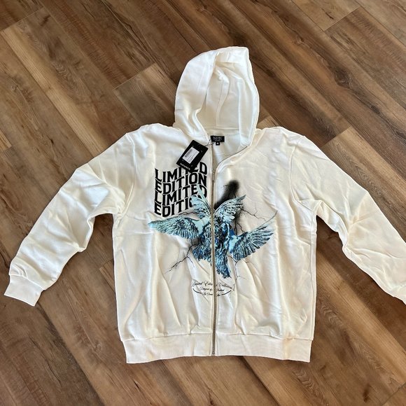Boohoo Other - NWT - Boohoo Man Limited Edition Graphic Full Zip Hoodie Size M
